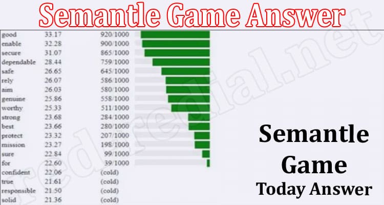 Gaming News Semantle Game Answer