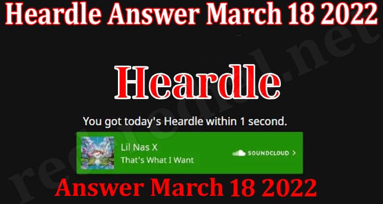 Latest News Heardle Answer March