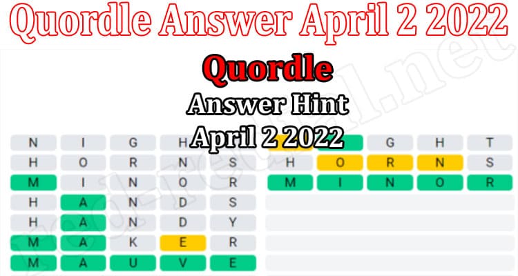 Latest News Quordle Answer April