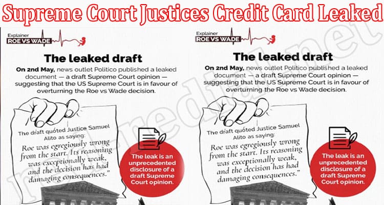 Latest News Supreme Court Justices Credit Card Leaked