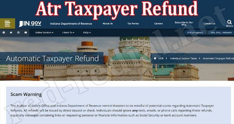 Latest News Atr Taxpayer Refund
