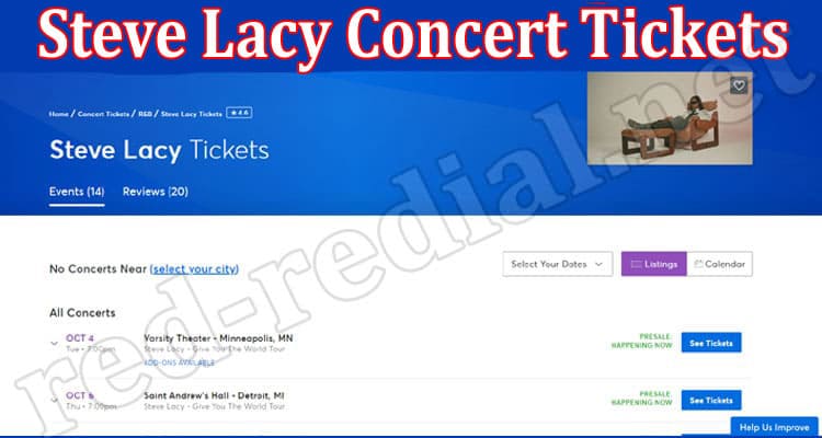 Latest News Steve Lacy Concert Tickets