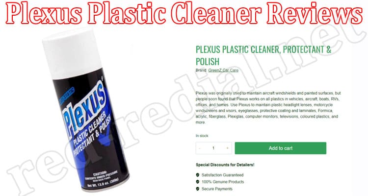 Plexus Plastic Cleaner ONLINE PRODUCT REVIEWS