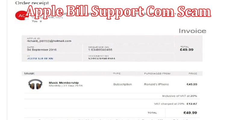 Latest News Apple Bill Support Com Scam