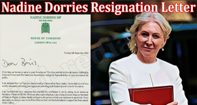Latest News Nadine Dorries Resignation Letter
