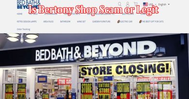 Bertony Shop onlinen website reviews