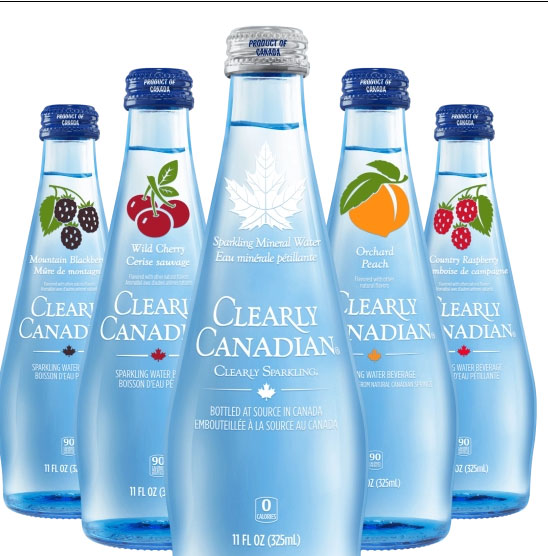 An overview of the clearly Canadian website