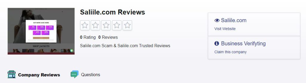 What about the Saliile com Reviews